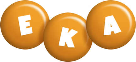 Eka candy-orange logo