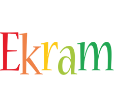 Ekram birthday logo