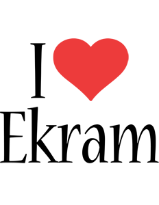 Ekram i-love logo