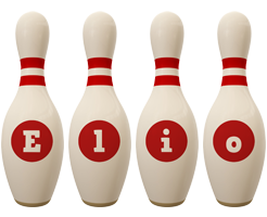 Elio bowling-pin logo