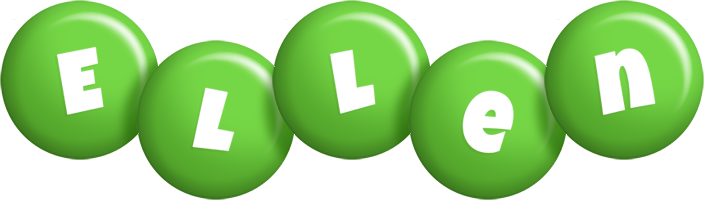 Ellen candy-green logo