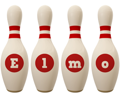 Elmo bowling-pin logo