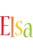 Elsa birthday logo