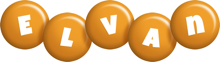 Elvan candy-orange logo