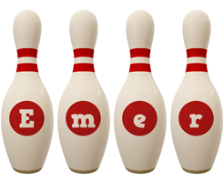 Emer bowling-pin logo
