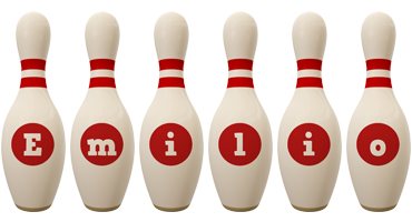 Emilio bowling-pin logo
