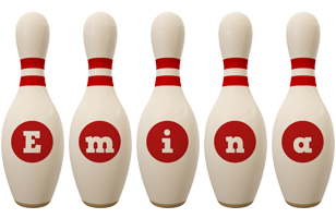 Emina bowling-pin logo