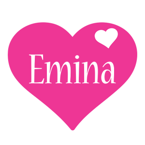 Emina love-heart logo
