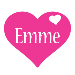 Emme love-heart logo
