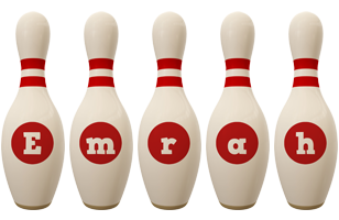 Emrah bowling-pin logo