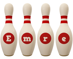 Emre bowling-pin logo