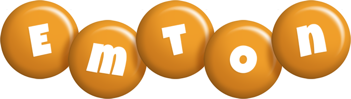 Emton candy-orange logo