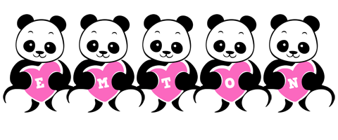Emton love-panda logo