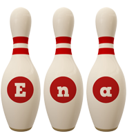 Ena bowling-pin logo