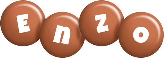 Enzo candy-brown logo