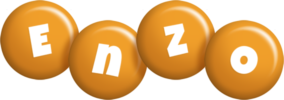 Enzo candy-orange logo