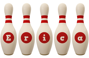 Erica bowling-pin logo