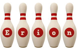 Erion bowling-pin logo