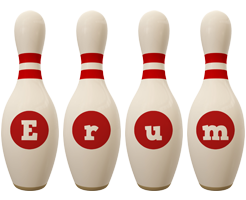 Erum bowling-pin logo