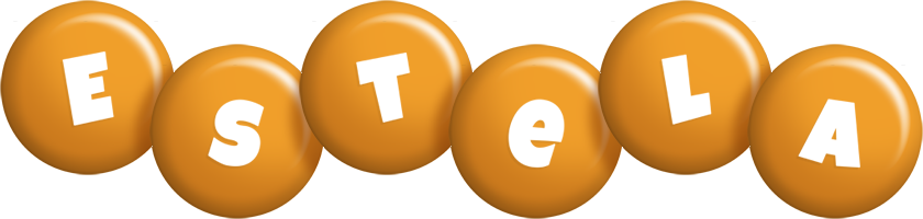 Estela candy-orange logo