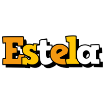 Estela cartoon logo