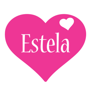Estela love-heart logo