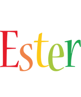 Ester birthday logo