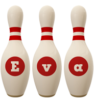 Eva bowling-pin logo
