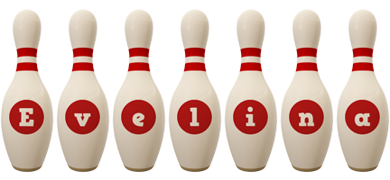 Evelina bowling-pin logo