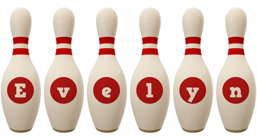 Evelyn bowling-pin logo