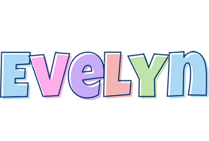 evelyn name logo pastel logos textgiraffe