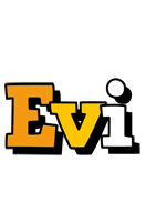 Evi cartoon logo
