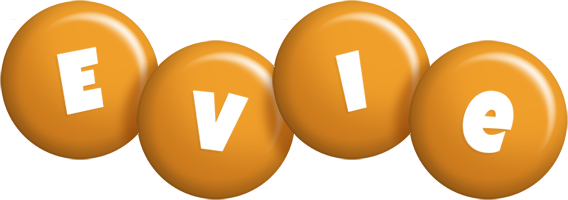 Evie candy-orange logo