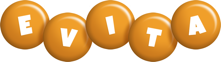 Evita candy-orange logo