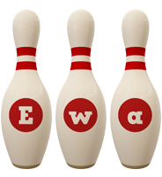 Ewa bowling-pin logo