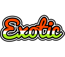 EXOTIC logo effect. Colorful text effects in various flavors. Customize your own text here: http://www.textGiraffe.com/logos/exotic/