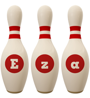 Eza bowling-pin logo
