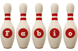 Fabio bowling-pin logo