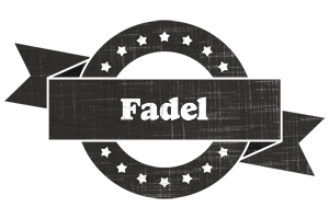 Fadel grunge logo