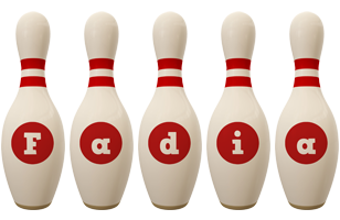 Fadia bowling-pin logo