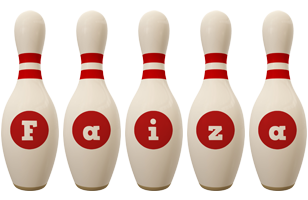 Faiza bowling-pin logo