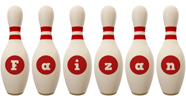 Faizan bowling-pin logo