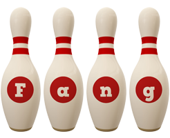 Fang bowling-pin logo