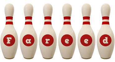 Fareed bowling-pin logo