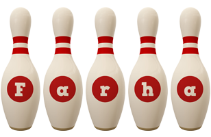 Farha bowling-pin logo