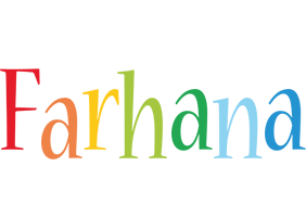Farhana birthday logo