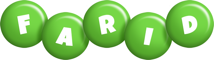 Farid candy-green logo