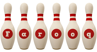 Farooq bowling-pin logo