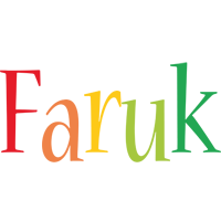 Faruk birthday logo