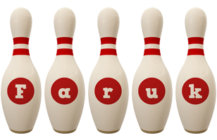 Faruk bowling-pin logo